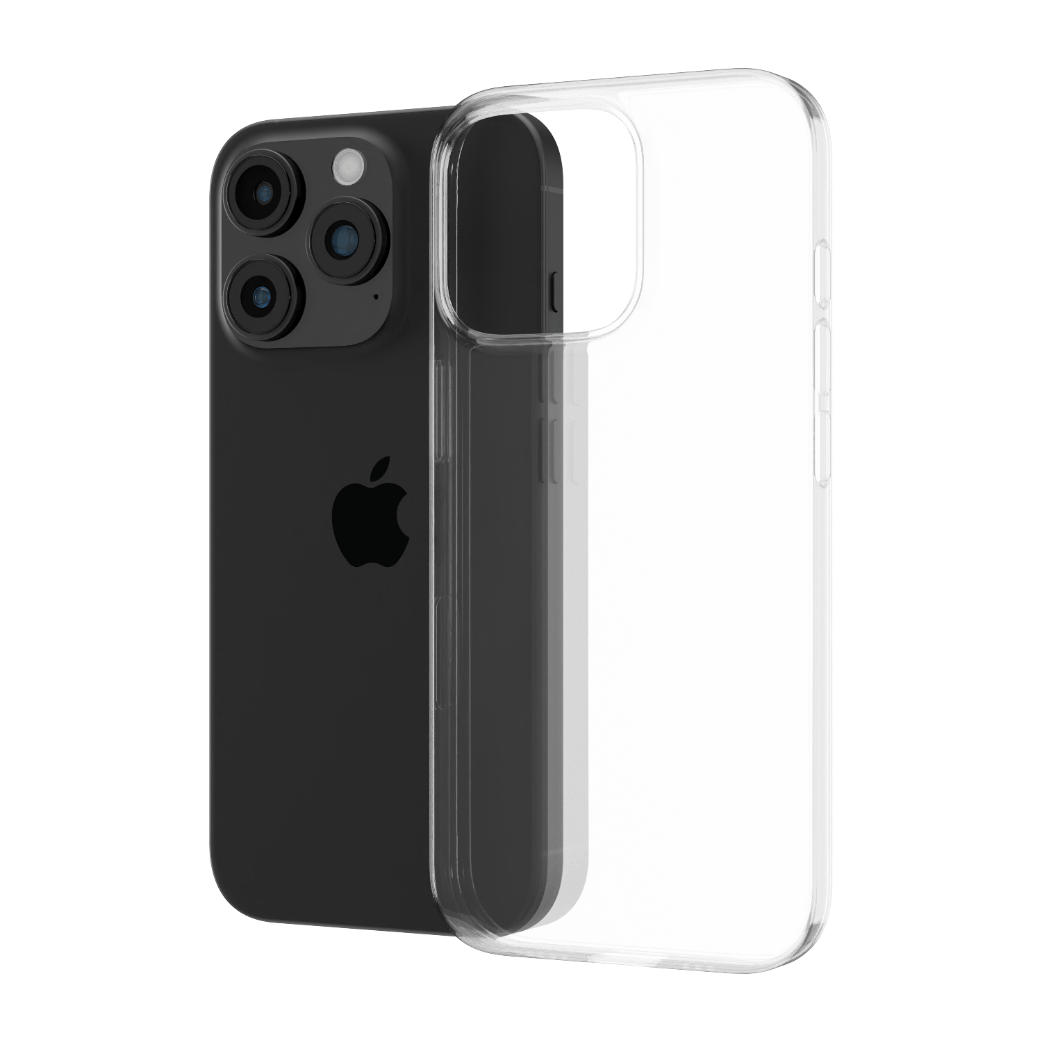 The Āsenaru Lite Hybrid Magsafe Case, a slim 1.3mm iPhone case with transparent TPU bumpers and a rigid polycarbonate back, showcasing full protection and MagSafe compatibility.