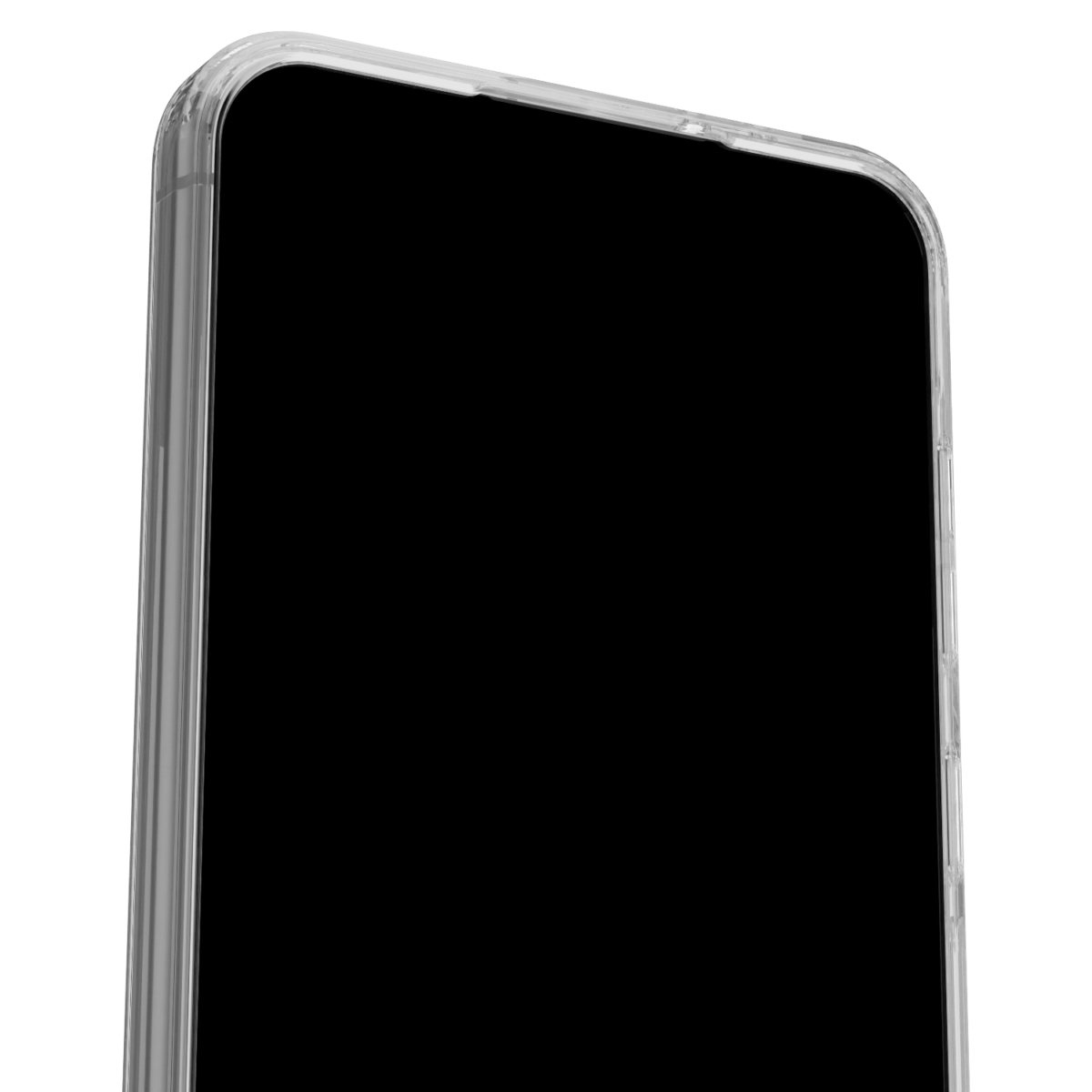 The Āsenaru Lite Hybrid Case, a slim 1.3mm Galaxy A56 case with transparent TPU bumpers and a rigid polycarbonate back, showcasing full protection.