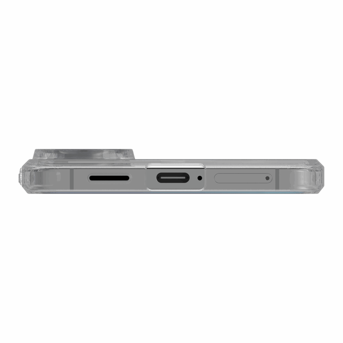The Āsenaru Lite Hybrid Magsafe Case, a slim 1.3mm Galaxy S25 case with transparent TPU bumpers and a rigid polycarbonate back, showcasing full protection and MagSafe compatibility.
