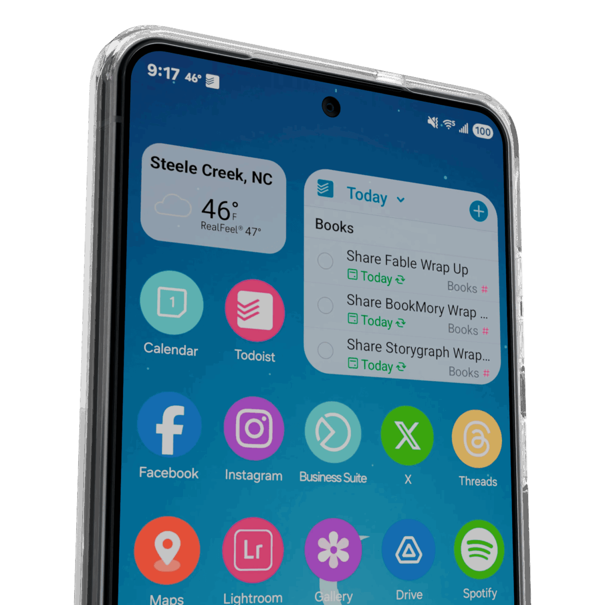 The Āsenaru Lite Hybrid Magsafe Case, a slim 1.3mm Galaxy S25 case with transparent TPU bumpers and a rigid polycarbonate back, showcasing full protection and MagSafe compatibility.