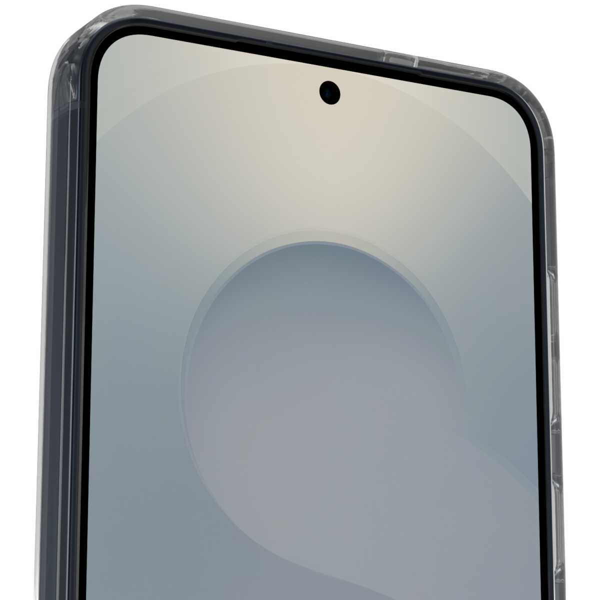 The Āsenaru Lite Hybrid Magsafe Case, a slim 1.3mm Galaxy S25 case with transparent TPU bumpers and a rigid polycarbonate back, showcasing full protection and MagSafe compatibility.