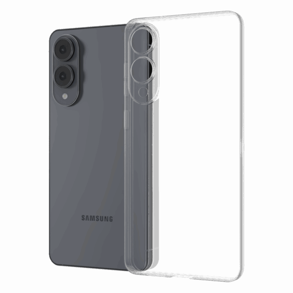 The Āsenaru Signature Super Slim Case, an ultra-thin 0.35mm Galaxy S25 case available in multiple colors, designed to provide sleek, minimalist protection with raised edges around the screen and camera.