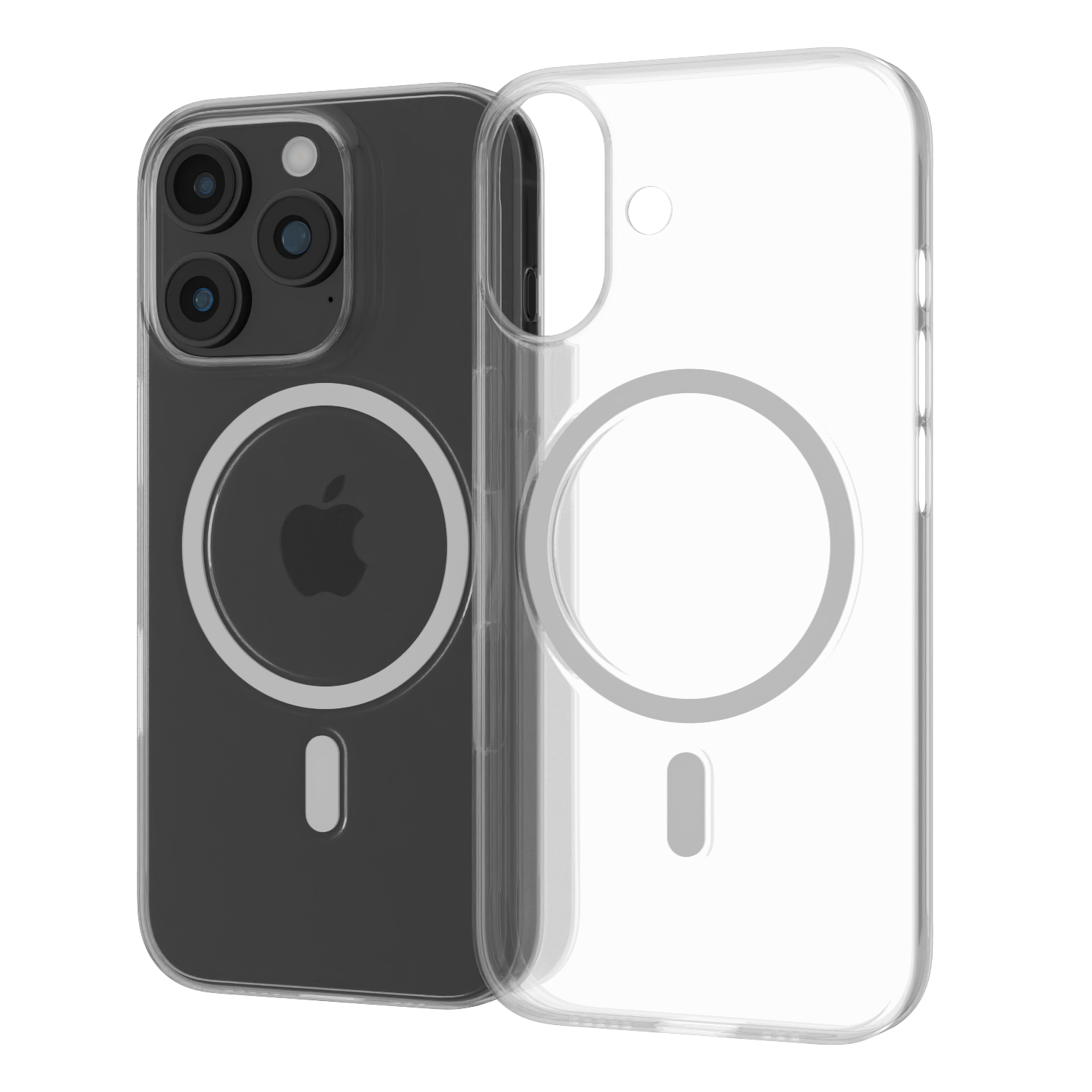 The Āsenaru Airlite Magsafe Thin Case, a crystal-clear polycarbonate case for iPhone, with a 0.5mm thickness, providing slim and unobtrusive protection with magsafe compatibility.